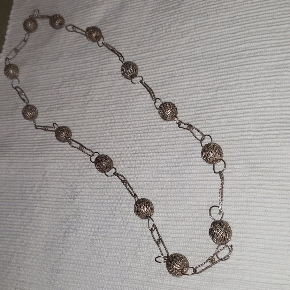 Vintage Guatemalan Mexican wedding necklace
